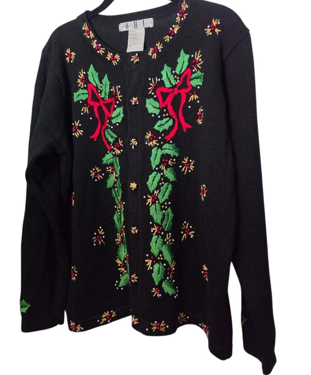 Vintage 80s 90s Christmas Knit Sweater Women's Size M